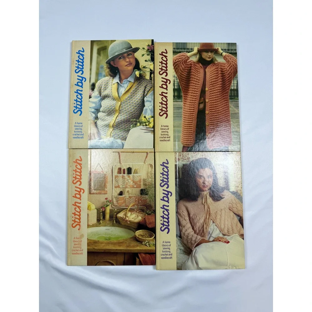 Stitch by Stitch Torstar Books Library Sewing Knitting Crochet Vol 1 3 4 5 1980s
